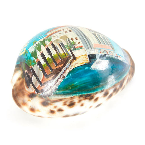 Blue Painted Sea Shell (A+D)