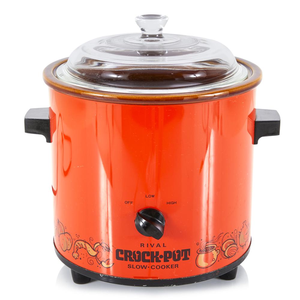 Orage Vintage Crock Pot w Glass Lid