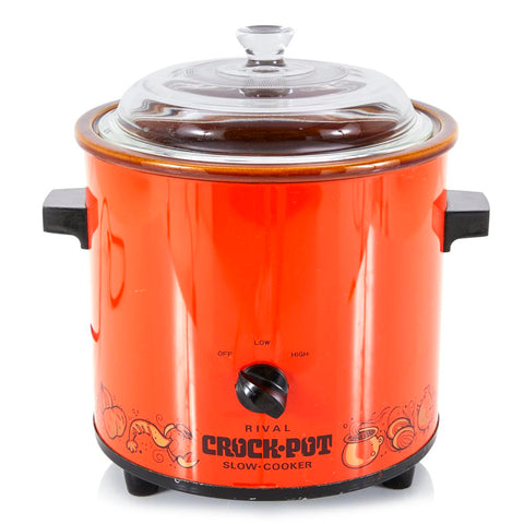 Orage Vintage Crock Pot w Glass Lid
