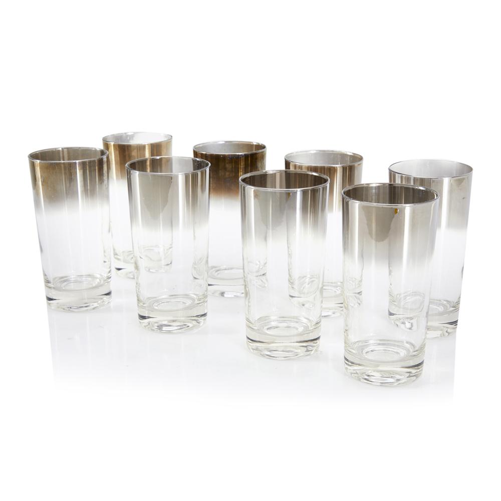 Silver Ombre Highball Glass