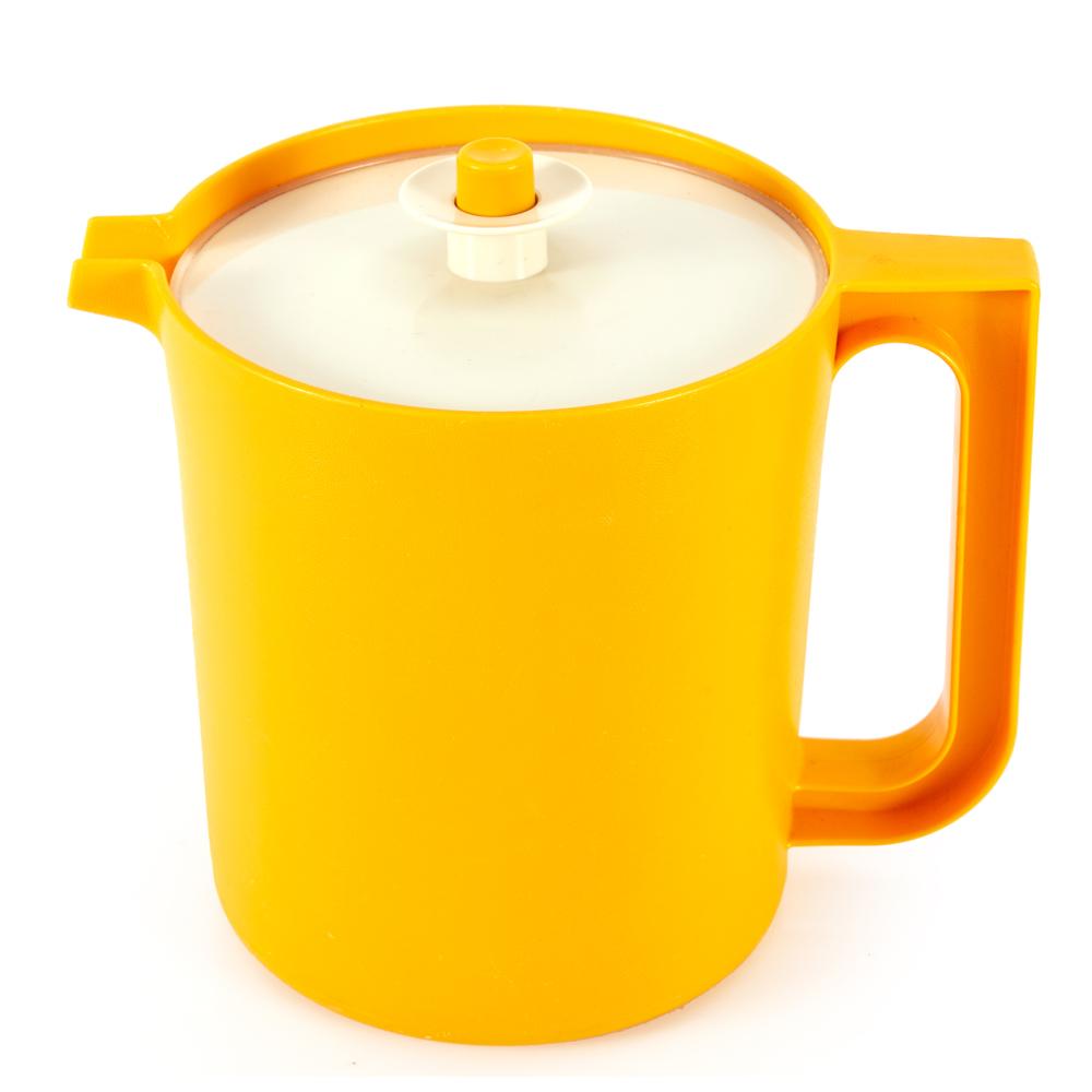 Set Of 3 Yellow Plastic Pitchers