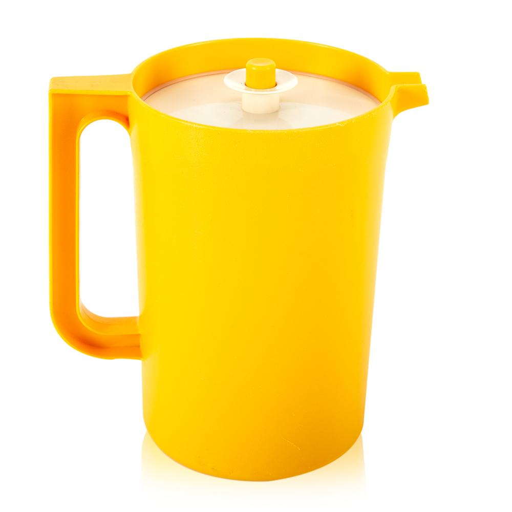 Set Of 3 Yellow Plastic Pitchers