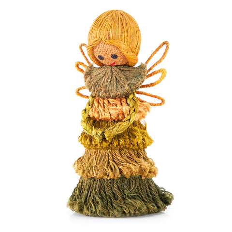 Green Child Handmade Angel Fairy Burlap Doll