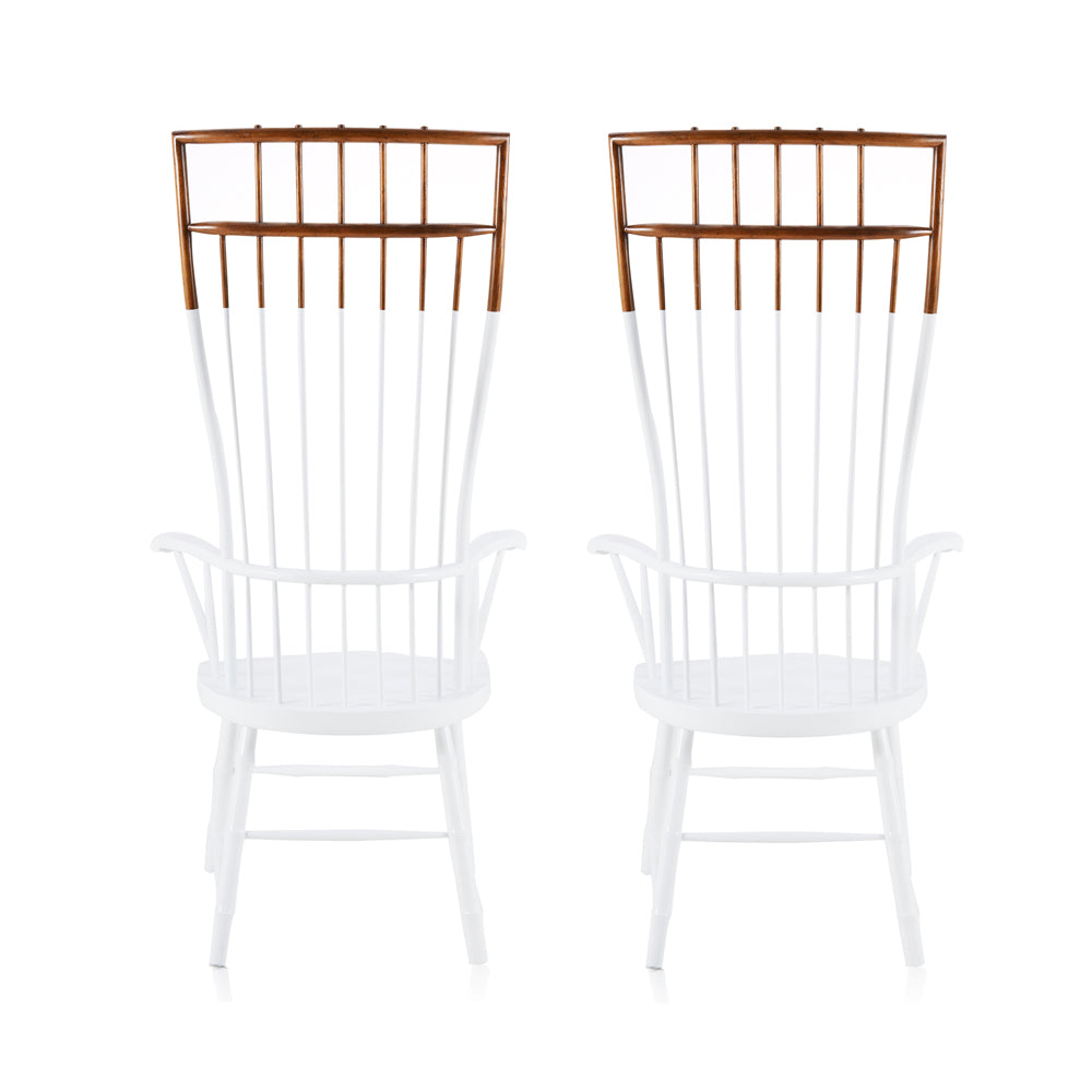 High Back Wood Dining Chair