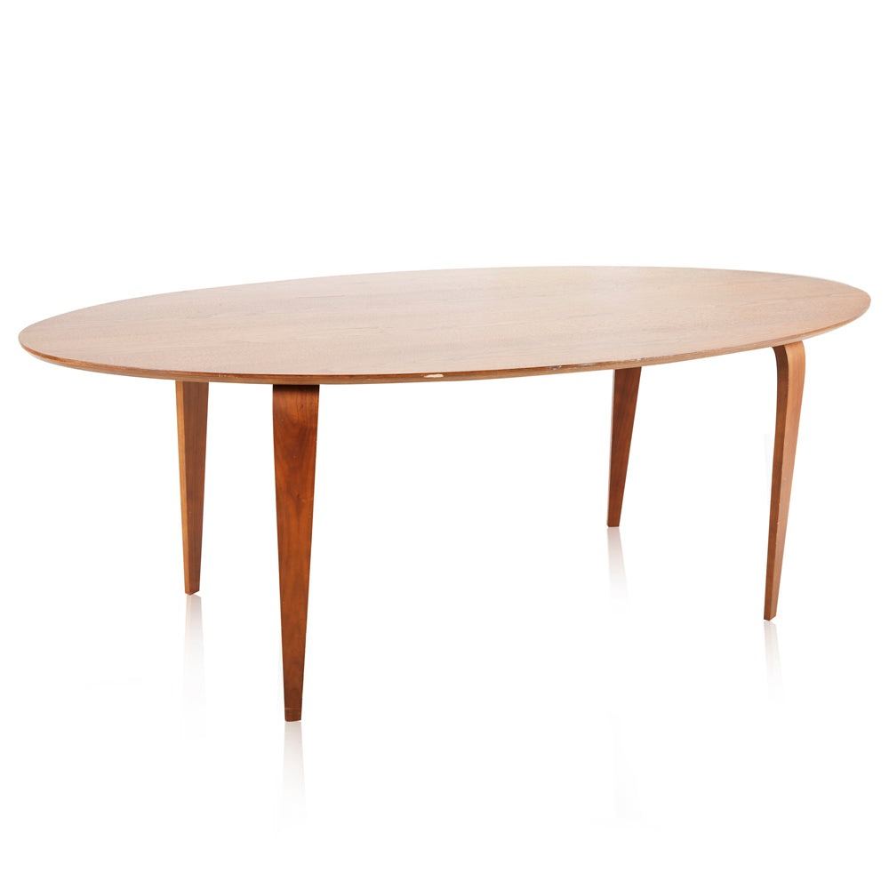 Wood Oval Dining Table