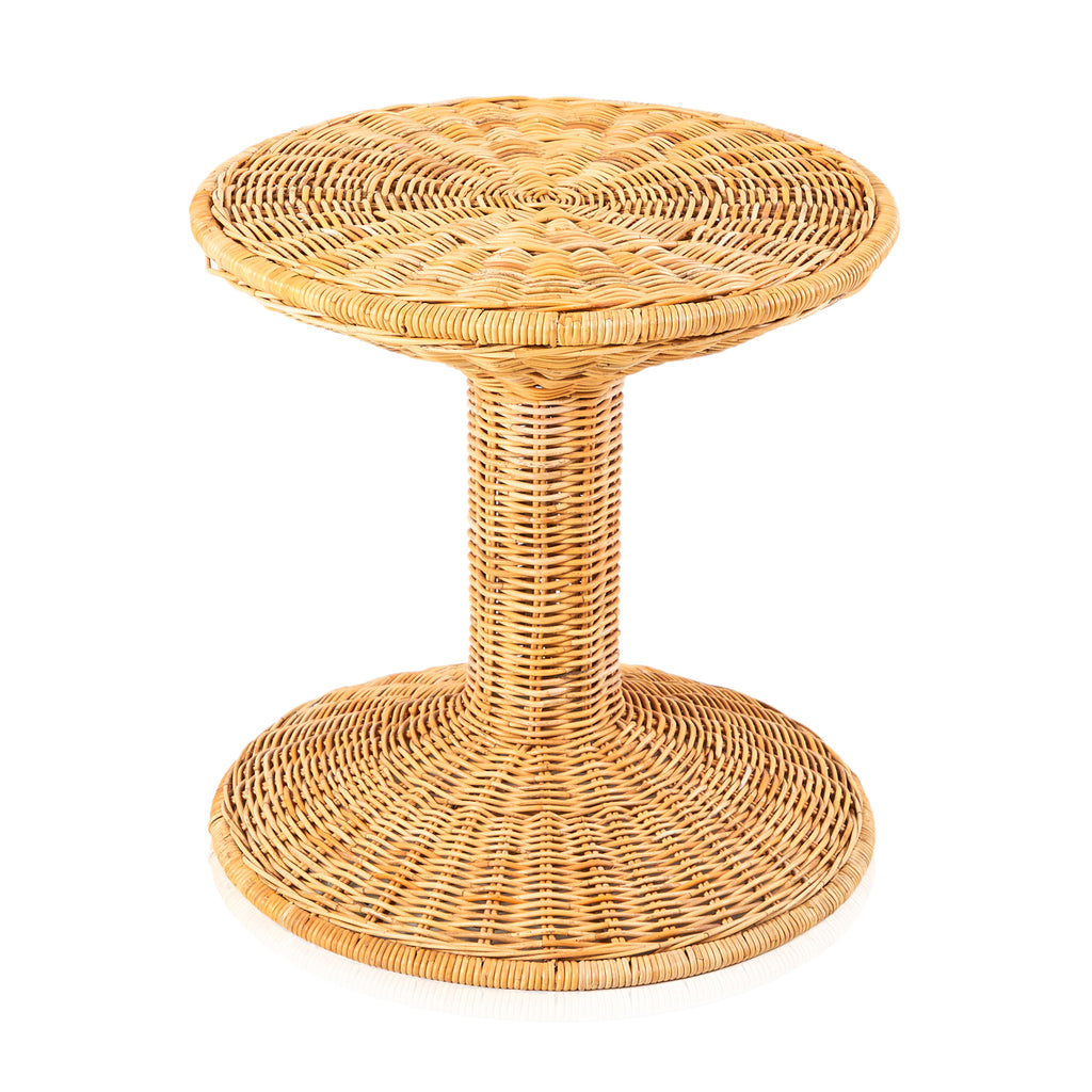 Tulip Wicker Side Table