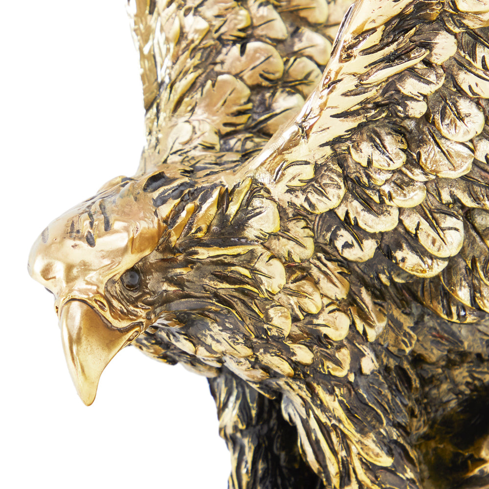 Gold Eagle Sculpture