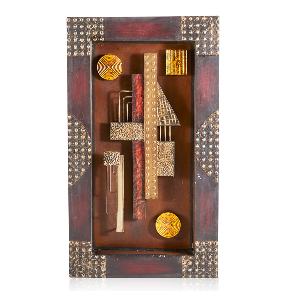 Textured Metal Wall Sculpture
