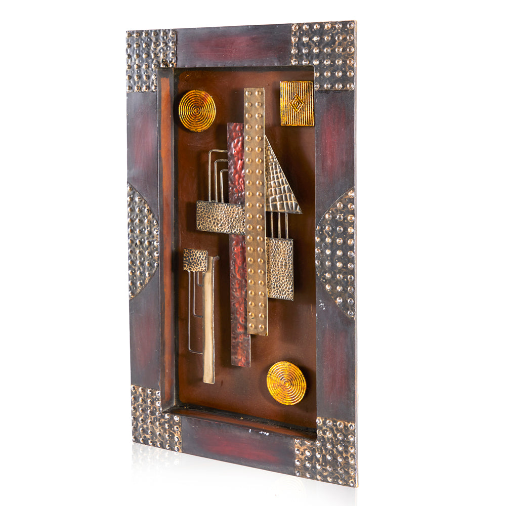 Textured Metal Wall Sculpture