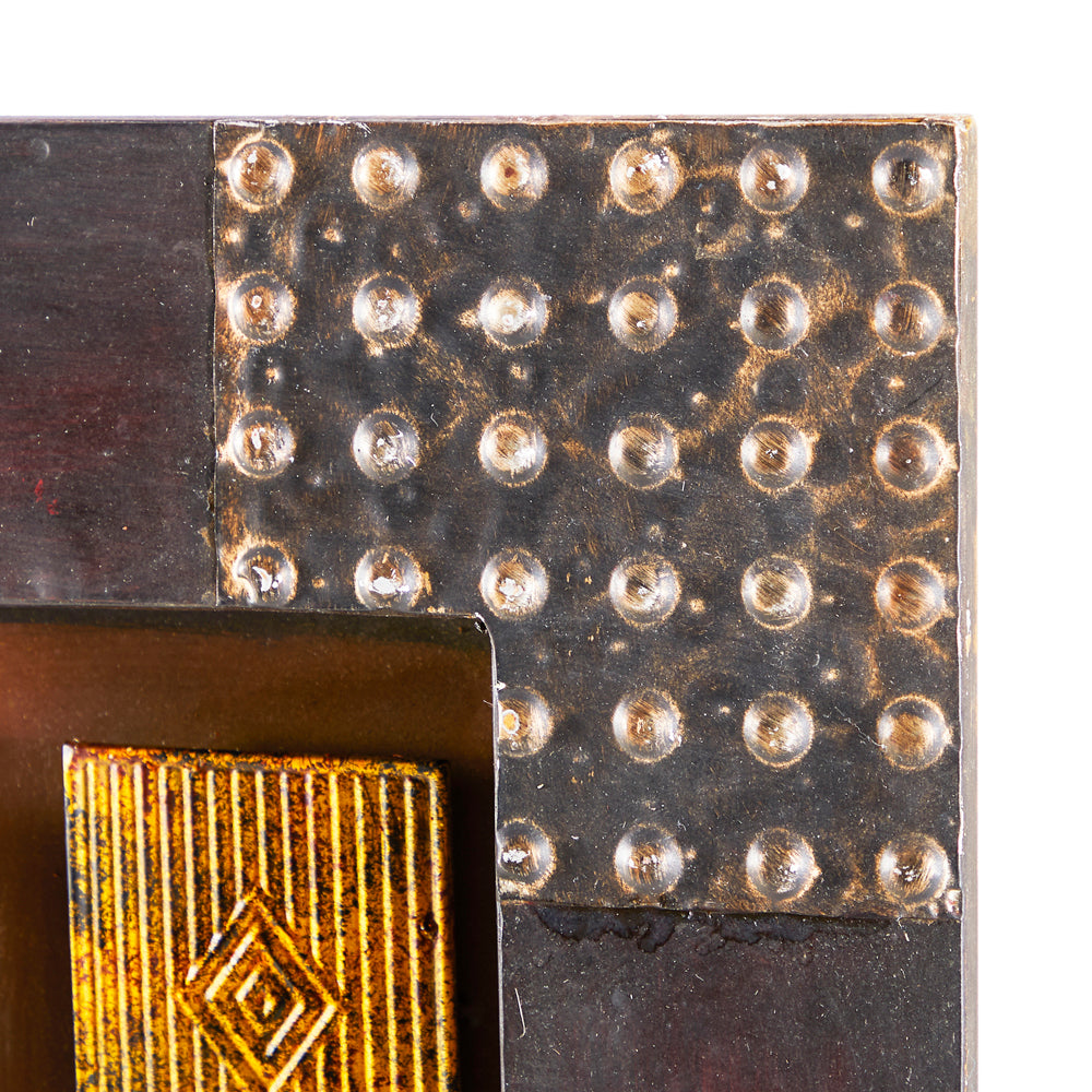 Textured Metal Wall Sculpture