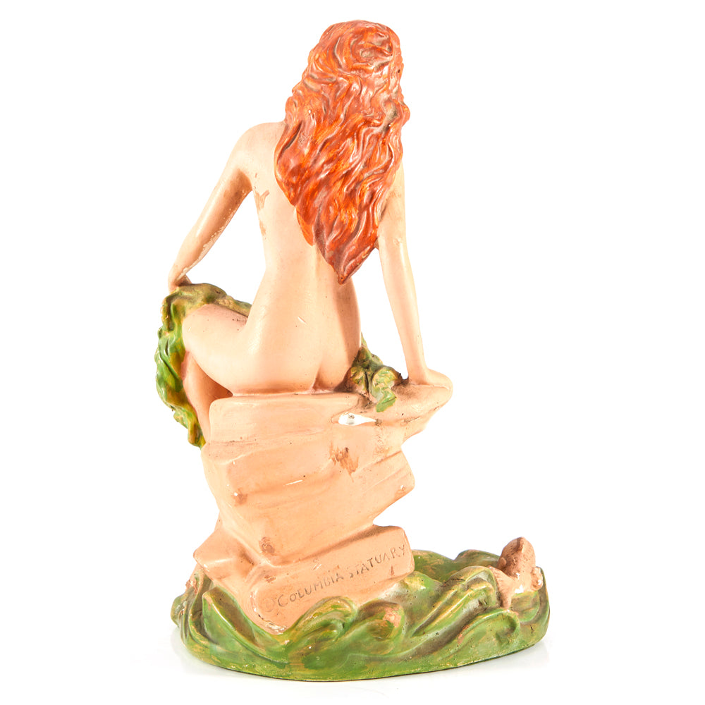 Nude Seated Women Painted Sculpture