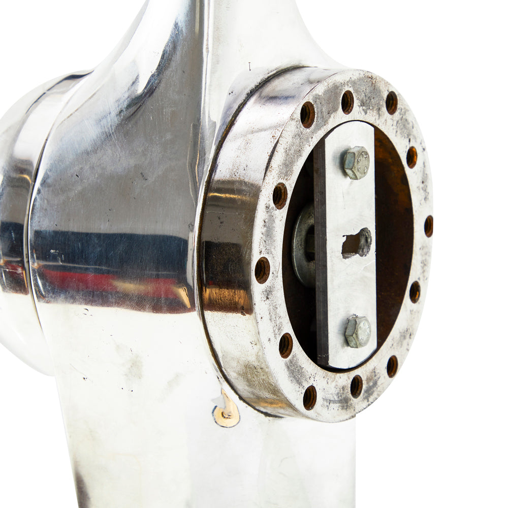 Chrome Airplane Propeller Sculpture
