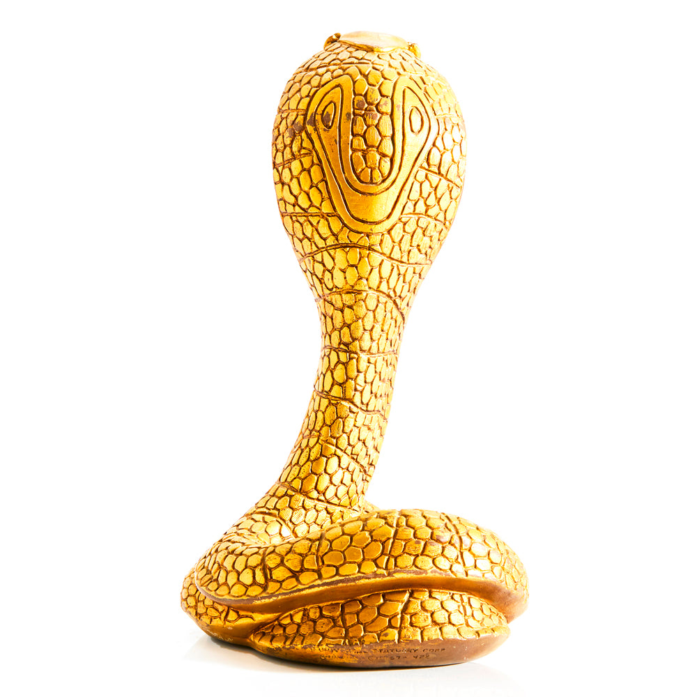 Gold Cobra Tabletop Sculpture