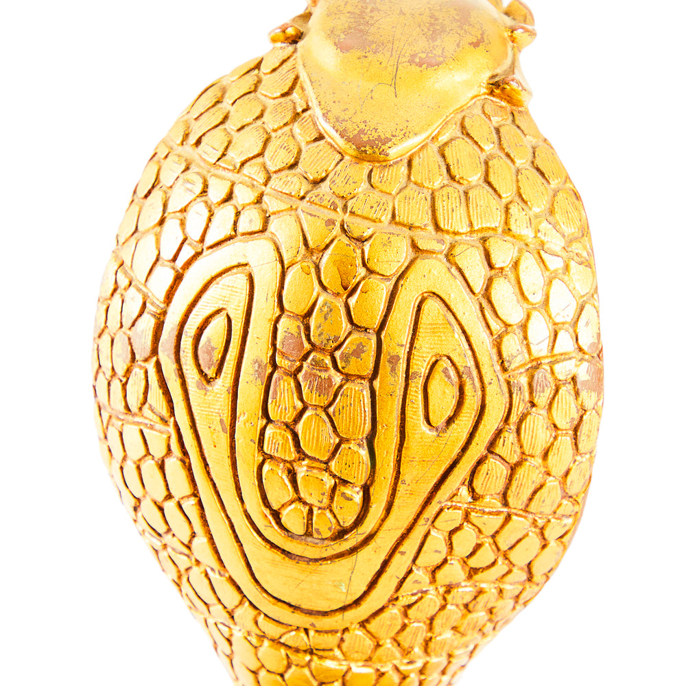 Gold Cobra Tabletop Sculpture