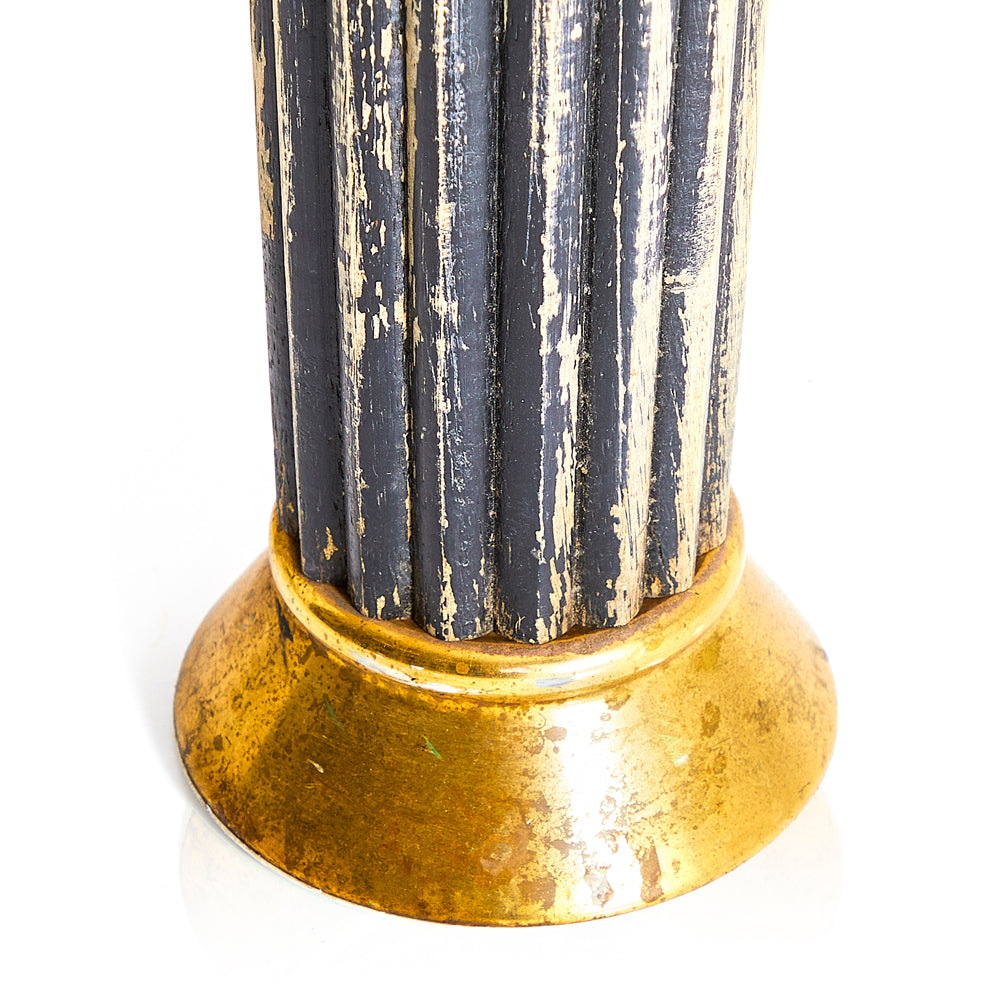 Gold Jaguar Head Columns - Set of 2