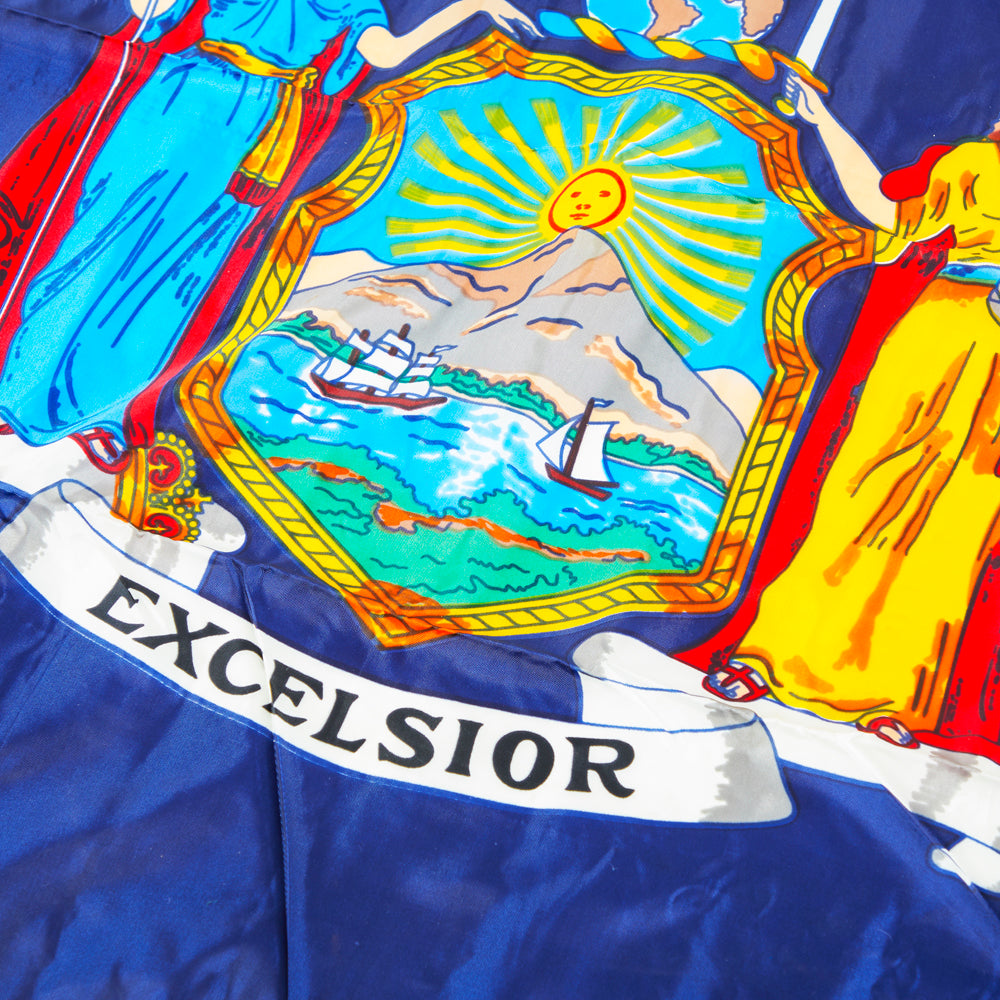 Blue New York Large State Flag