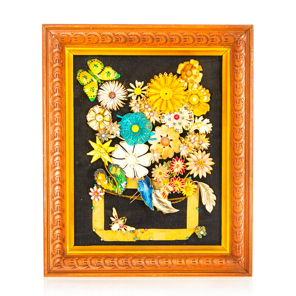 Flower Pin Bouquet Wall Art (A+D)