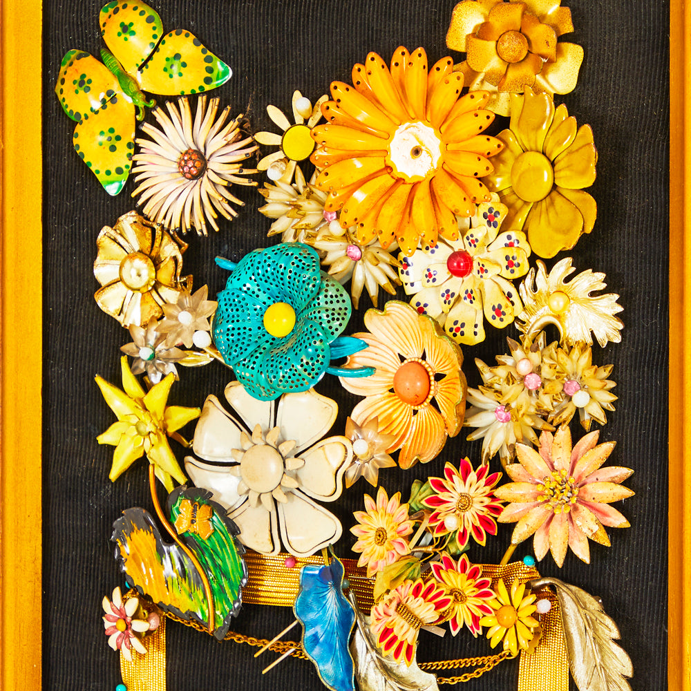 Flower Pin Bouquet Wall Art (A+D)