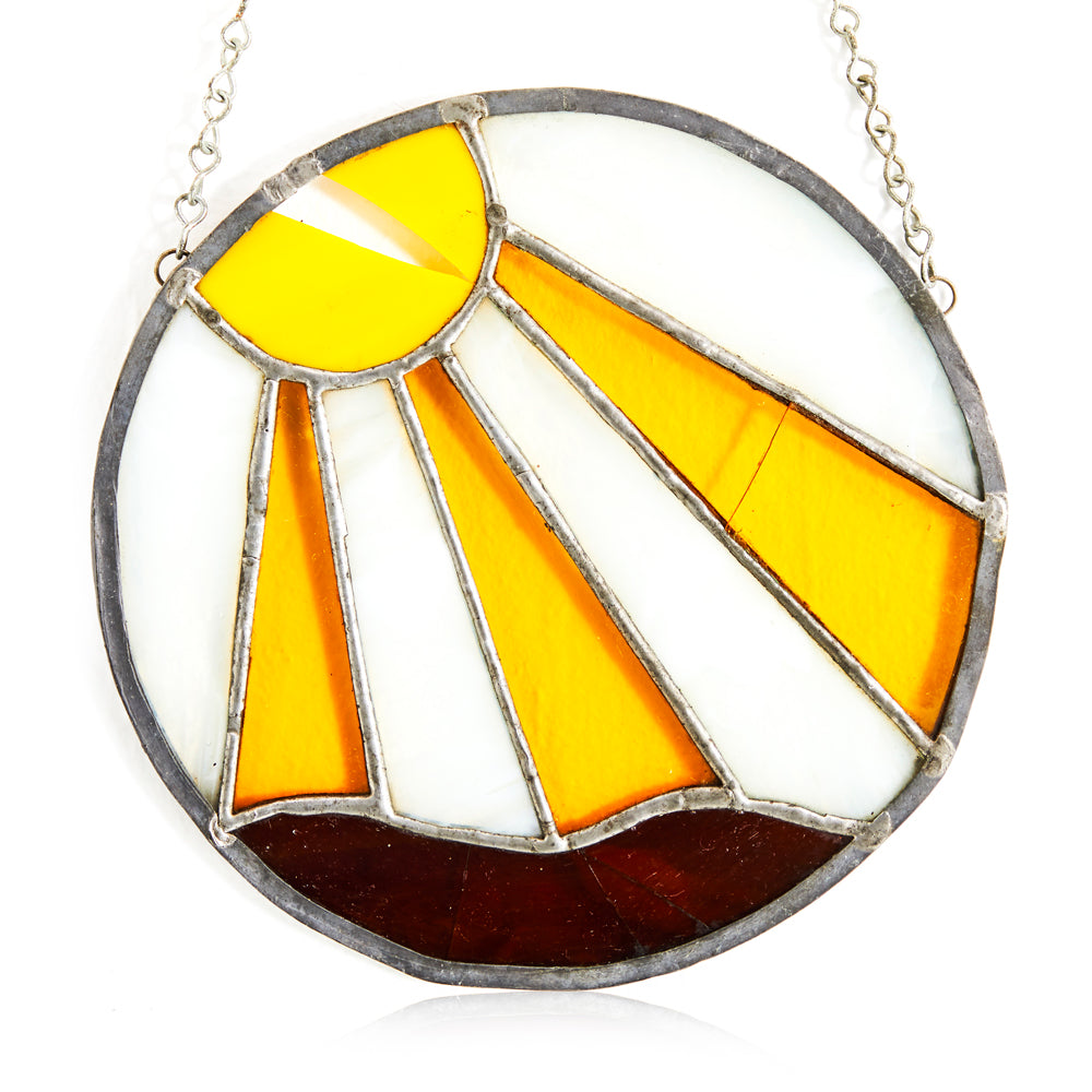 Hanging Stained Glass - Sun