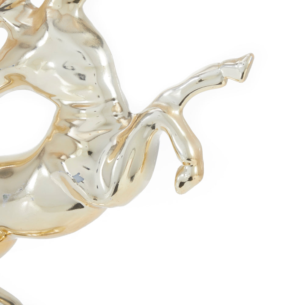 Shiny Gold Centaur Sculpture
