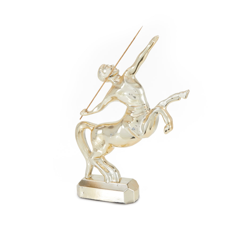 Shiny Gold Centaur Sculpture