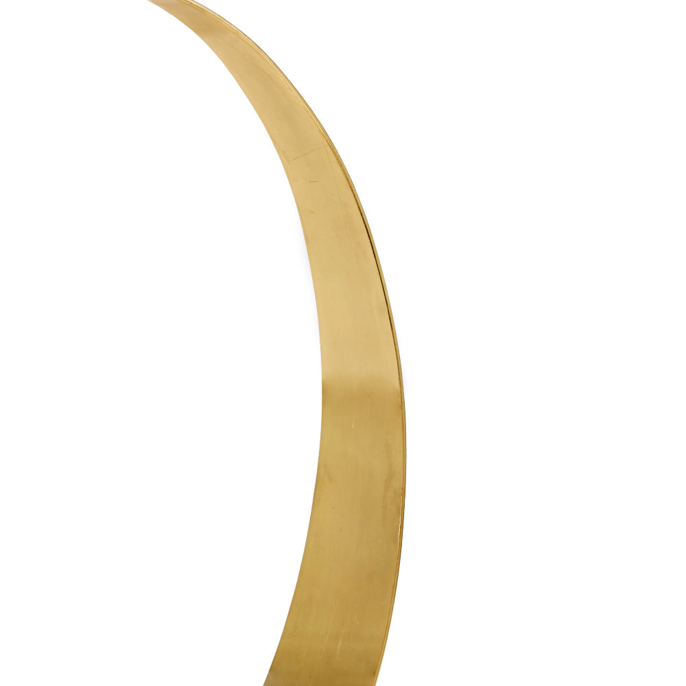 Brass Crescent Sculpture
