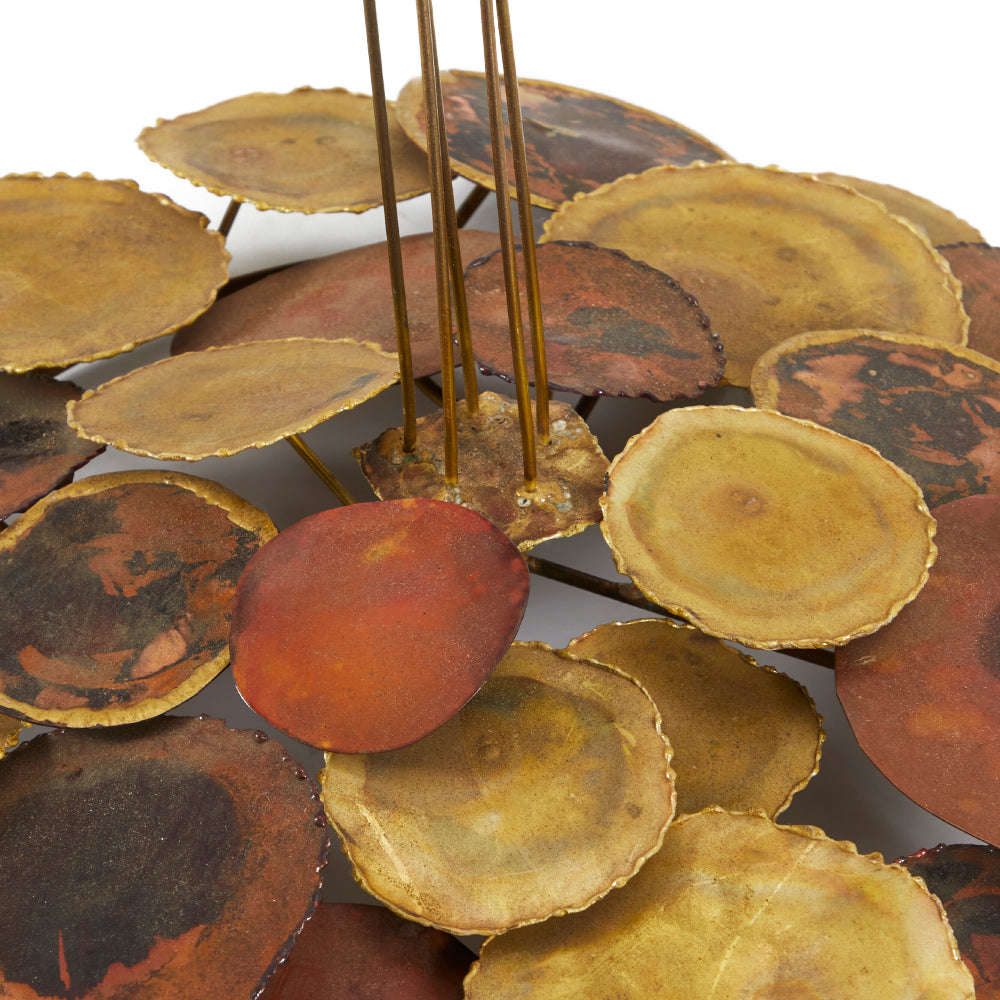 Brass Lily Pad Sculpture