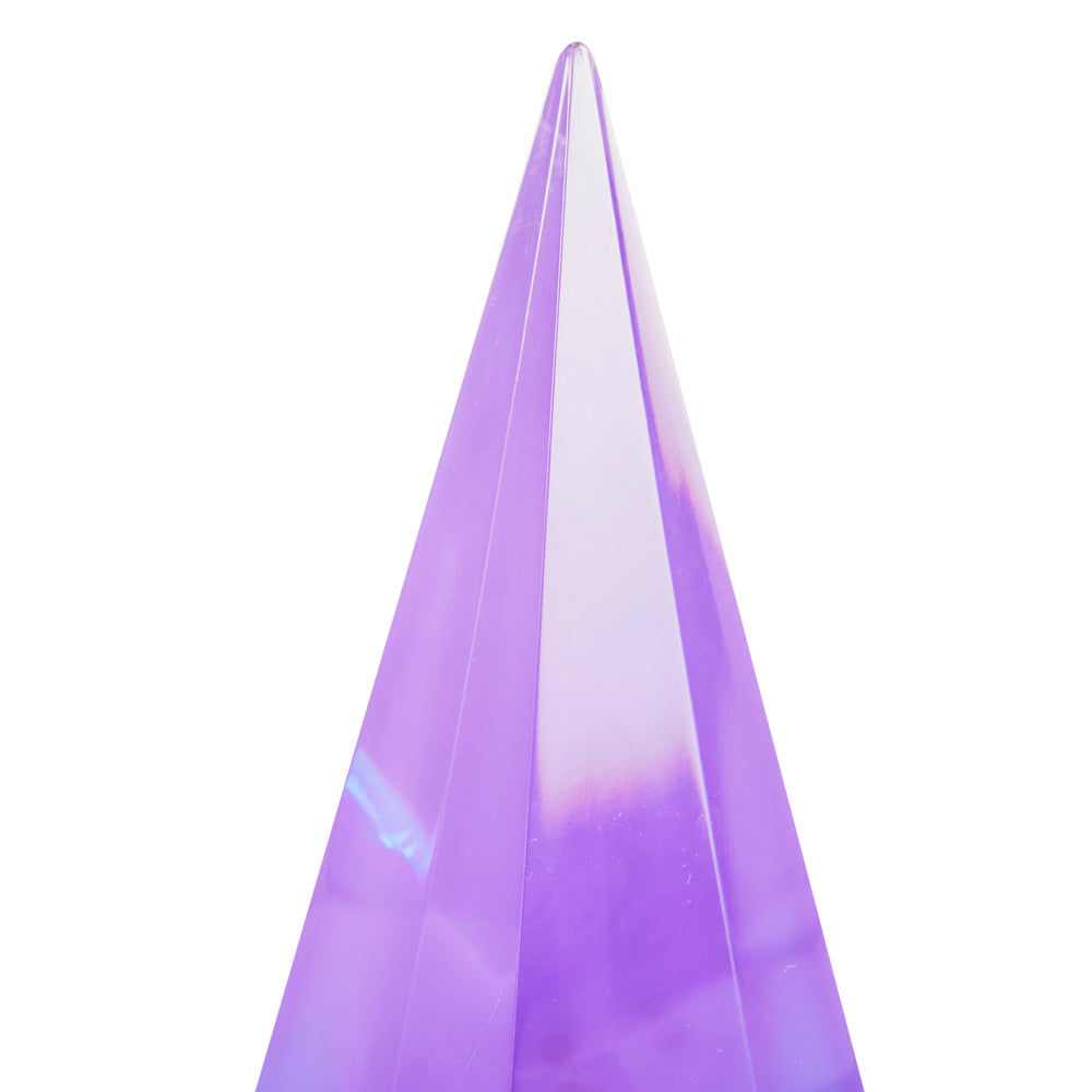 Colorful Lucite Pyramid Sculptures - set of 2