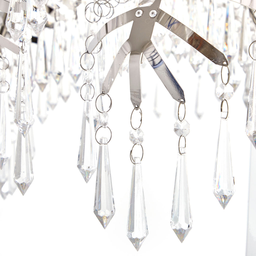 Huge Crystal and Chrome Mirrored Palm Tree