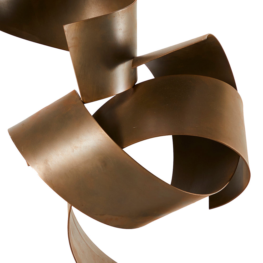 Large Bronze Ribbon Sculpture