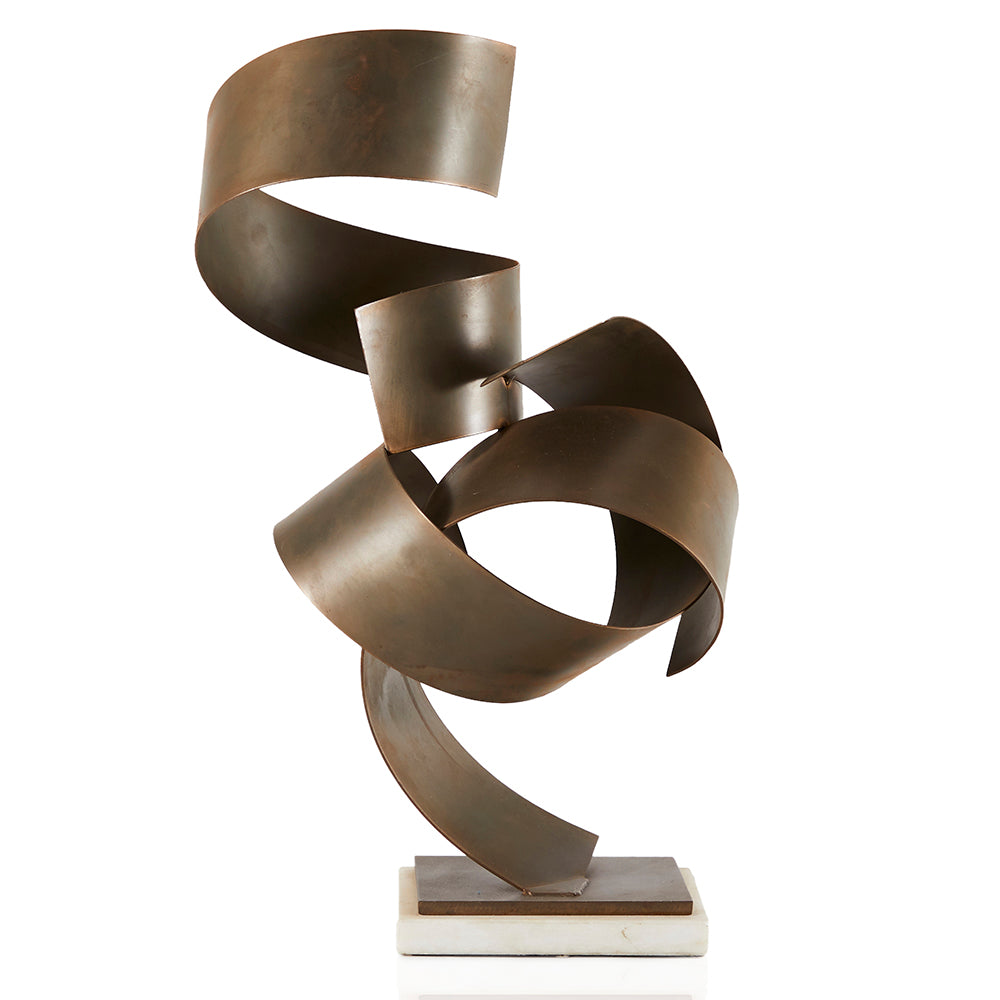 Large Bronze Ribbon Sculpture