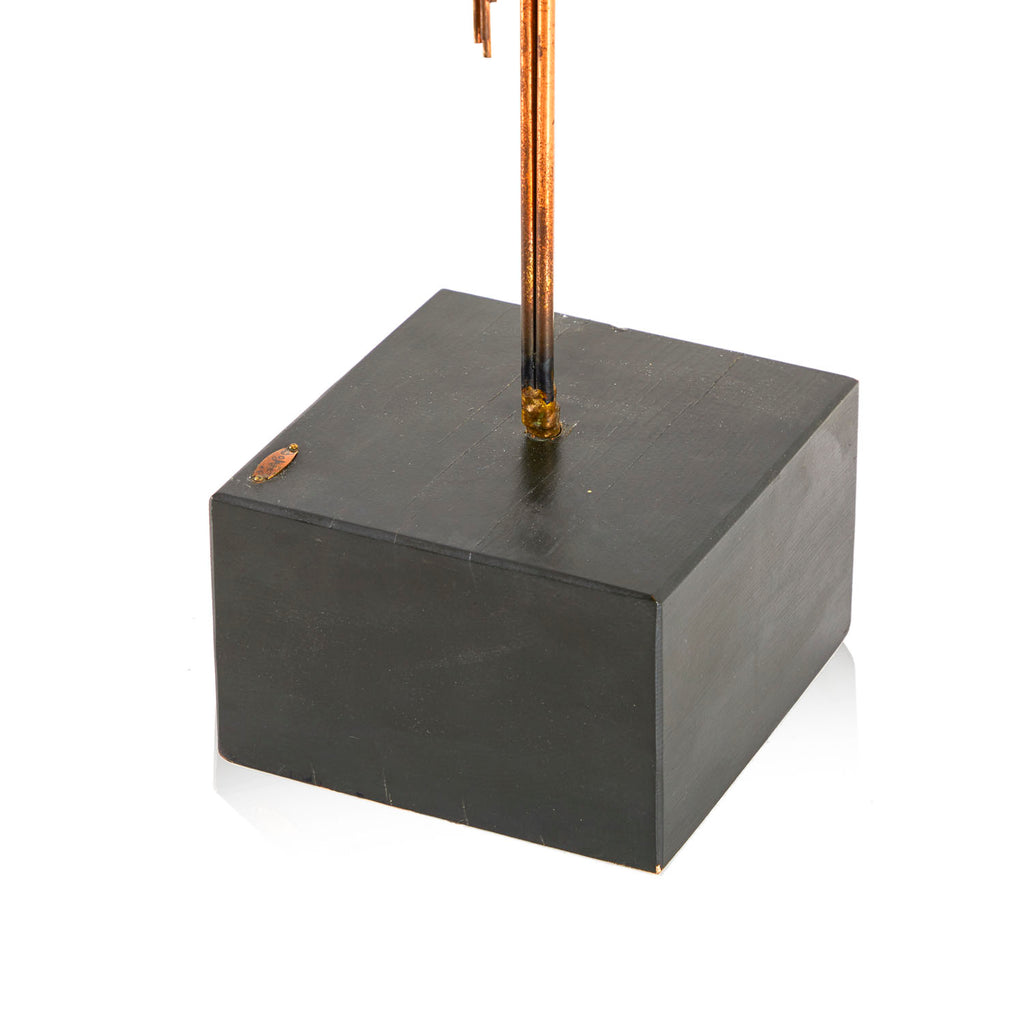 Copper and Brass Metal Sculpture