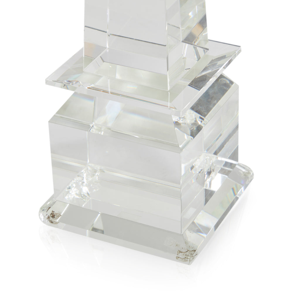 Heavy Glass Smooth Obelisk