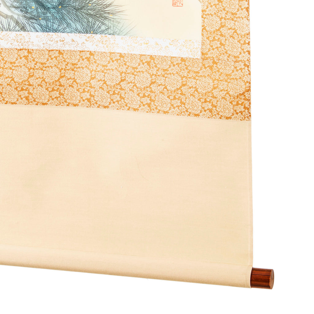 Red-Crowned Crane Scroll Painting