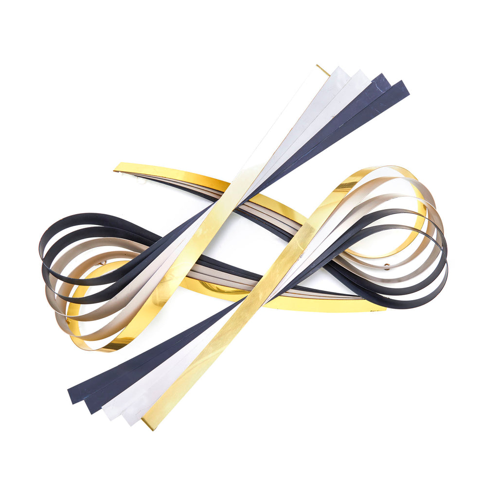 Metal Ribbon Wall Sculpture