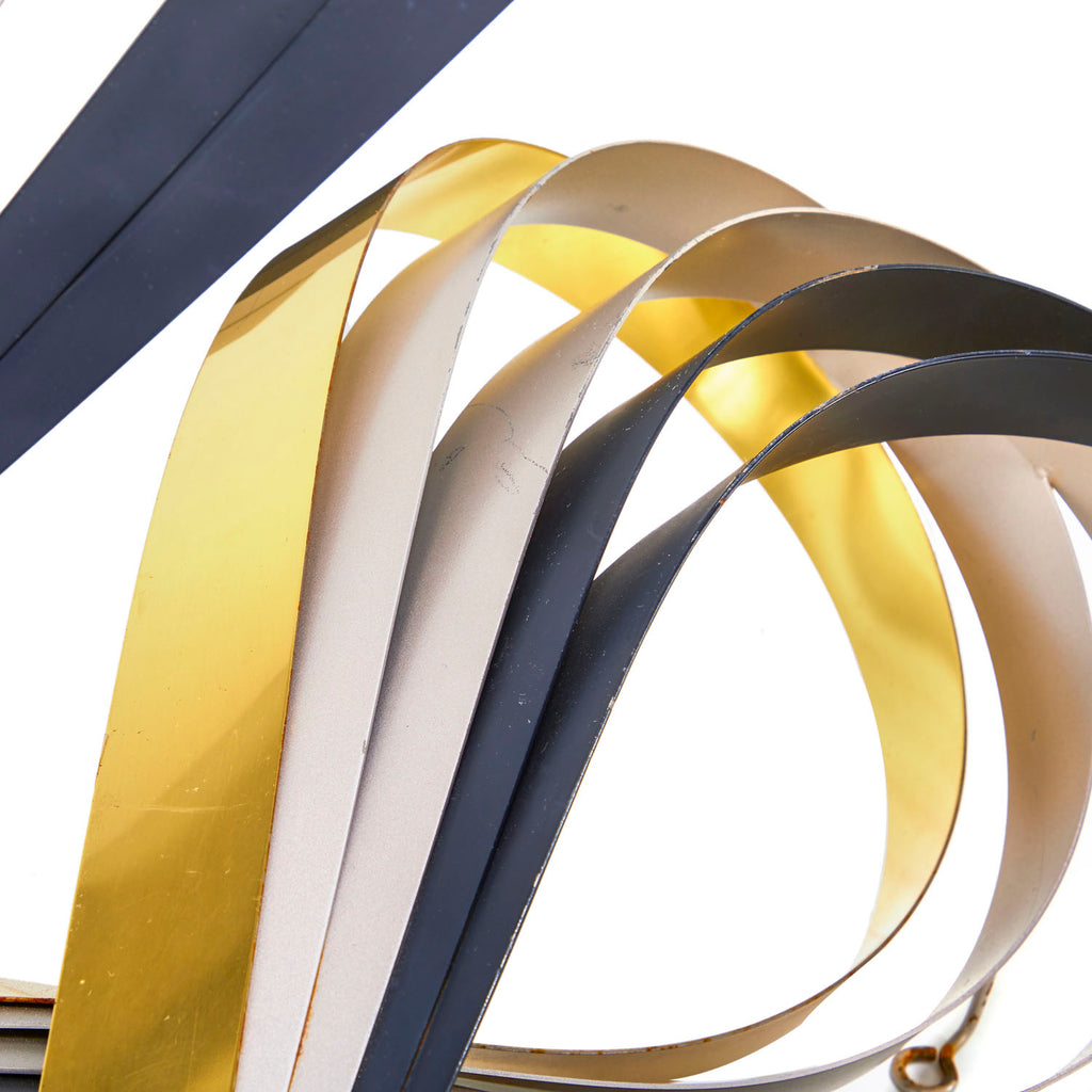 Metal Ribbon Wall Sculpture