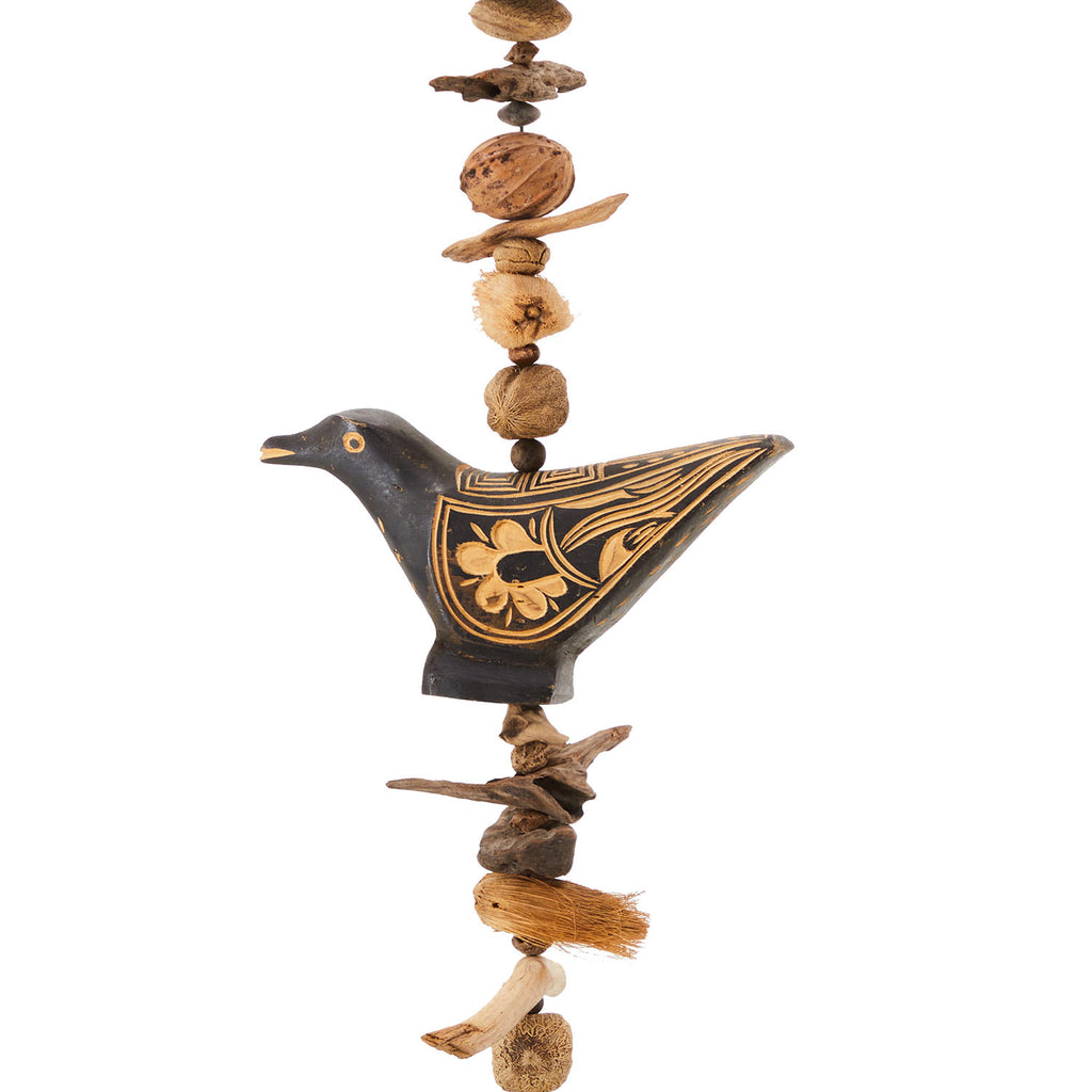 Wooden Birds Hanging Garland - Short