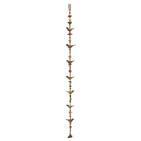 Wooden Birds Hanging Garland - Long