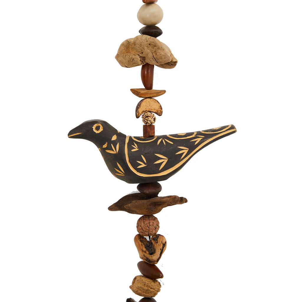 Wooden Birds Hanging Garland - Long
