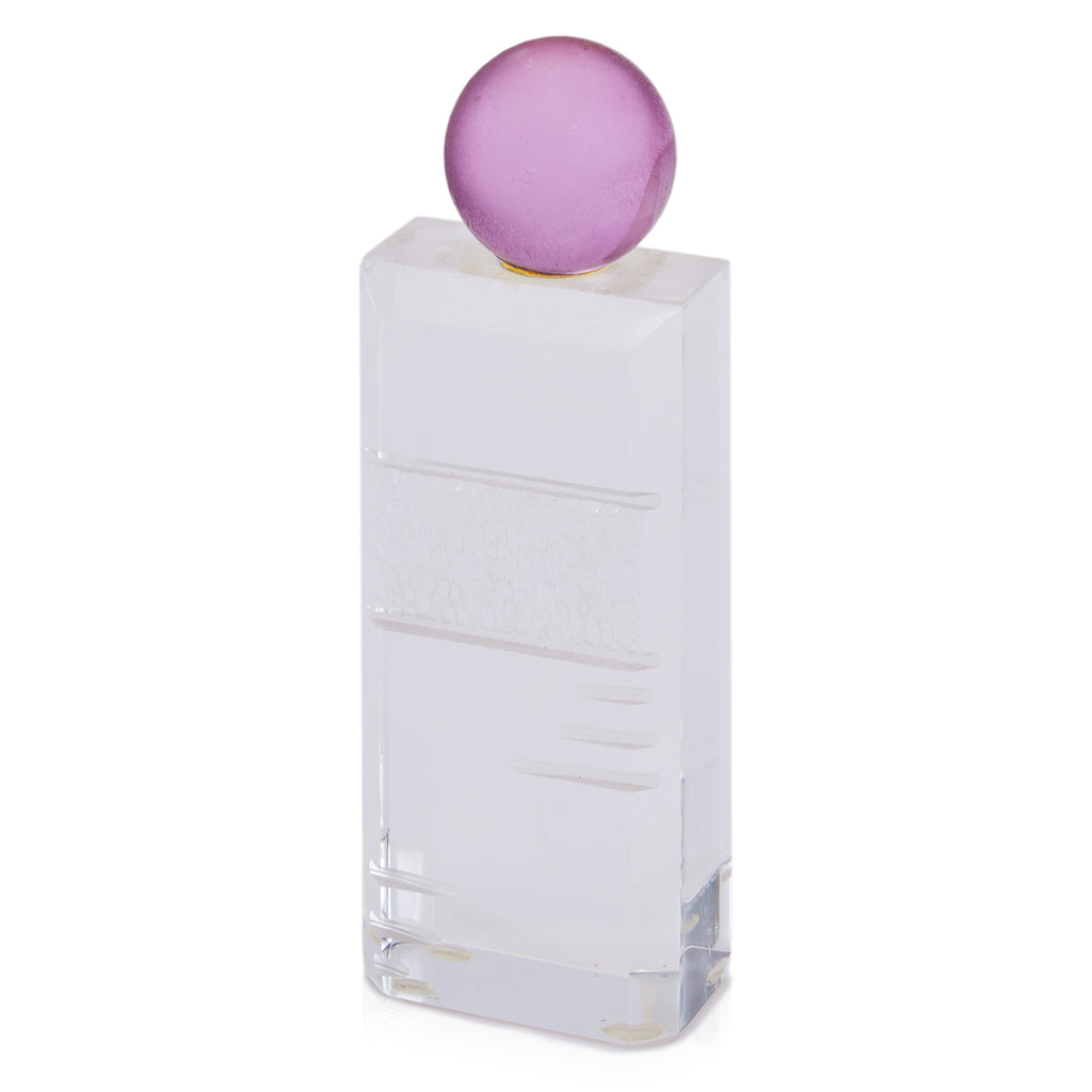 Purple Topped Abstract Acrylic Sculpture