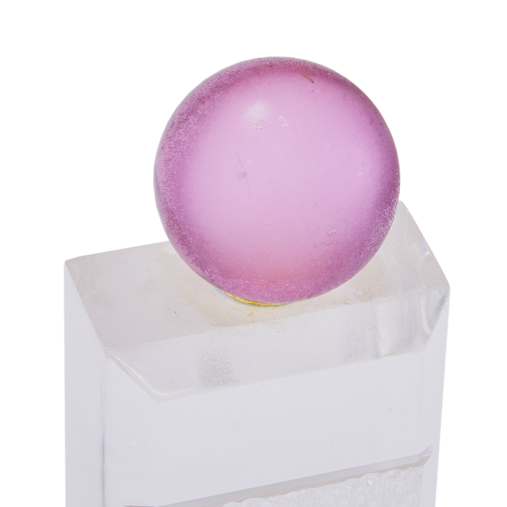 Purple Topped Abstract Acrylic Sculpture