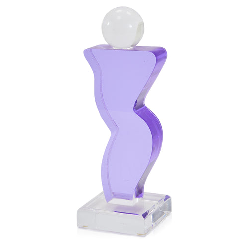 Purple Feminine Abstract Acrylic Sculpture