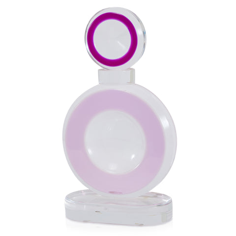 Pink Circular Abstract Acrylic Sculpture
