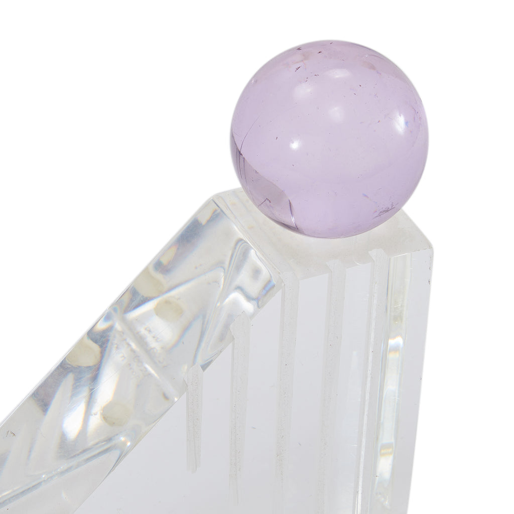Purple Topped Ramp Acrylic Sculpture
