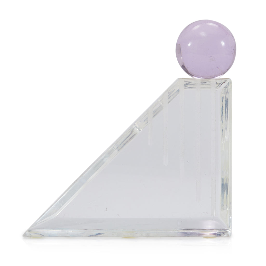 Purple Topped Ramp Acrylic Sculpture