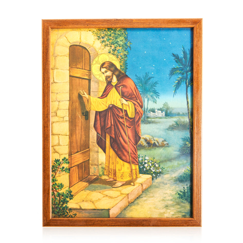 Hello, It's Jesus Knocking Framed Artwork