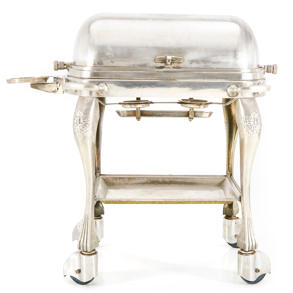 Chrome Fancy Serving Cart