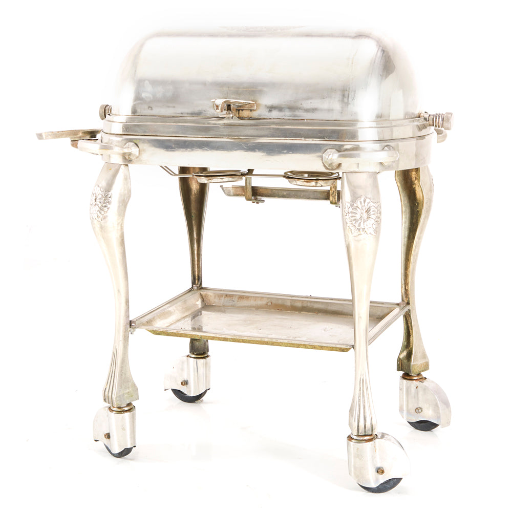 Chrome Fancy Serving Cart