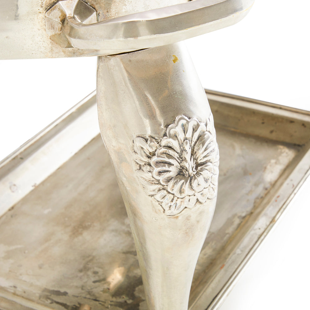 Chrome Fancy Serving Cart