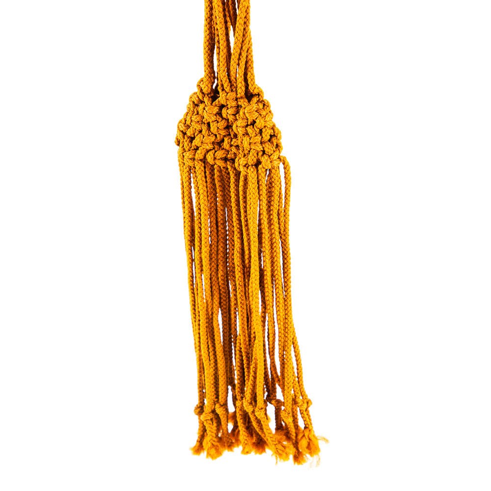 Mustard Bird Cage Macrame Hanging